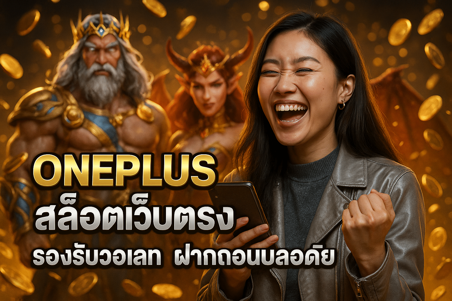 ONEPLUS สล็อตเว็บตรง รองรับวอเลท ฝากถอนปลอดภัย