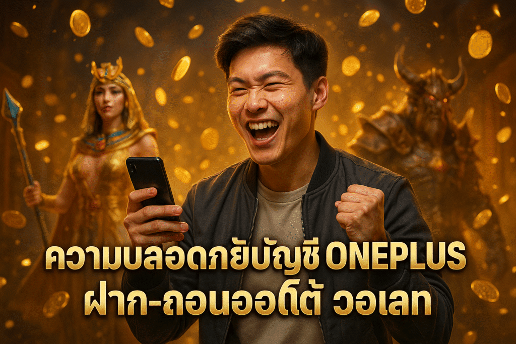ความปลอดภัยบัญชี ONEPLUS ฝาก-ถอนออโต้ วอเลท